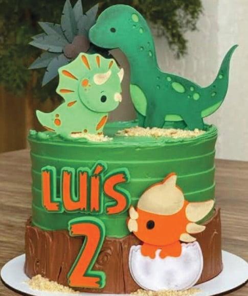 Topo de Bolo Dino Baby