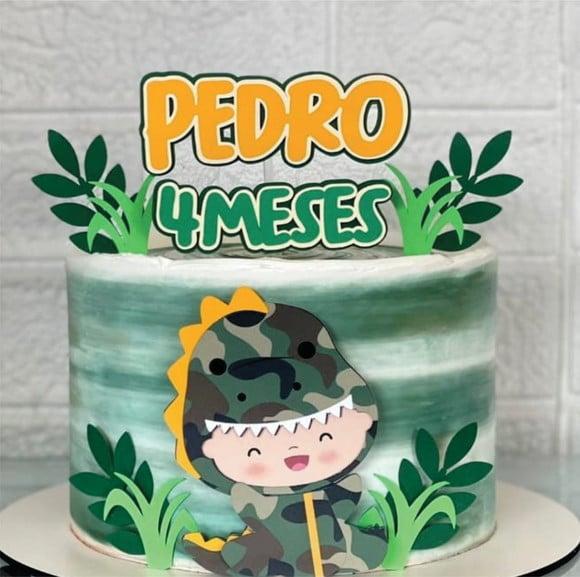Topo de Bolo Dino Baby