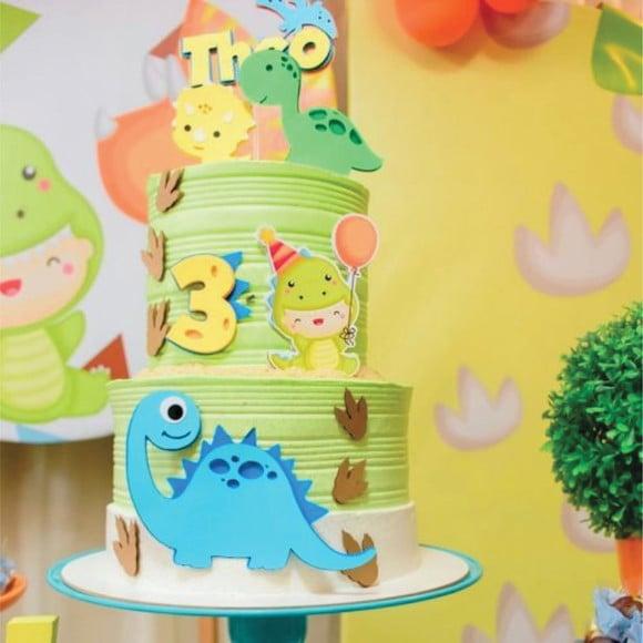 Topo de Bolo Dino Baby