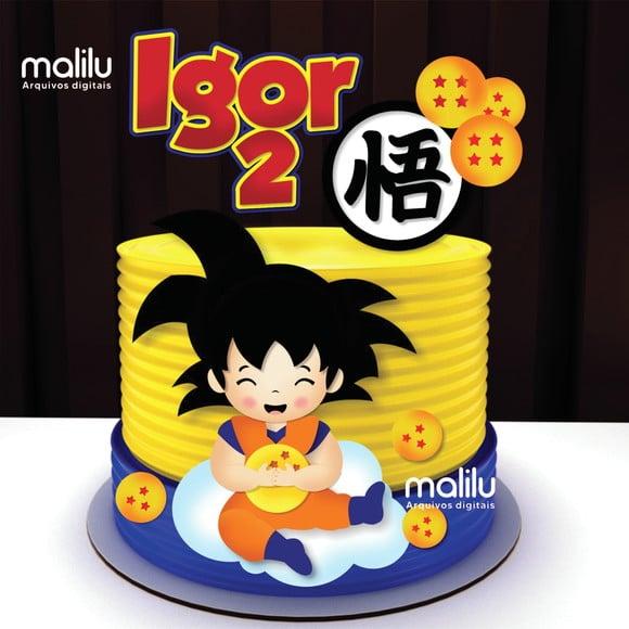 Topo de Bolo Dragon Ball Z