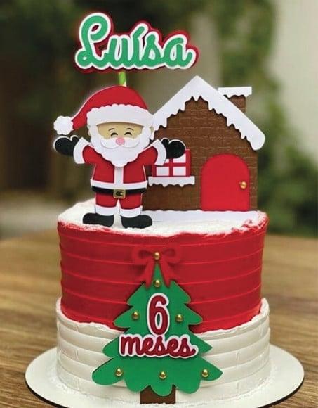 Topo de Bolo Feliz Natal
