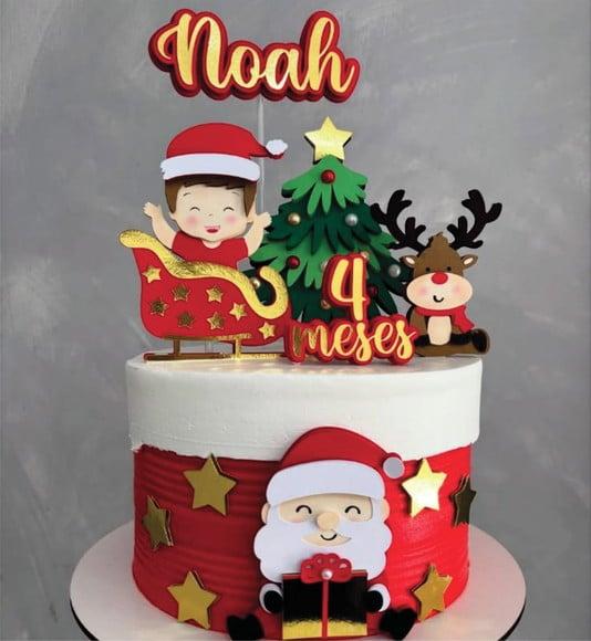Topo de Bolo Feliz Natal