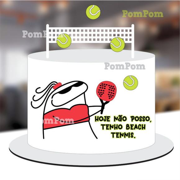 Topo de Bolo Flork Beach Tennis