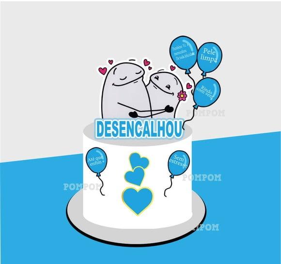 Topo de Bolo Flork Desencalhou