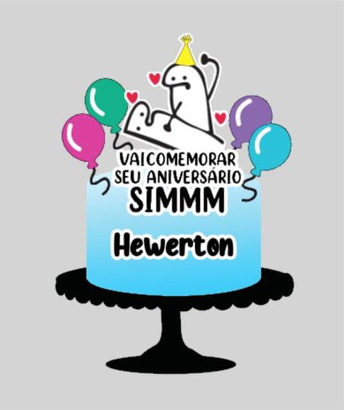 Topo de Bolo Flork Vai Comemorar Seu Aniversário Sim Arquivo