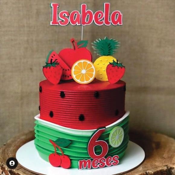 Topo de Bolo Frutas Arquivo de Corte