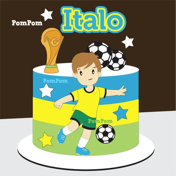 Topo de Bolo Futebol