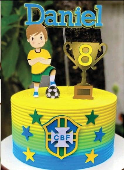 Topo de Bolo Futebol
