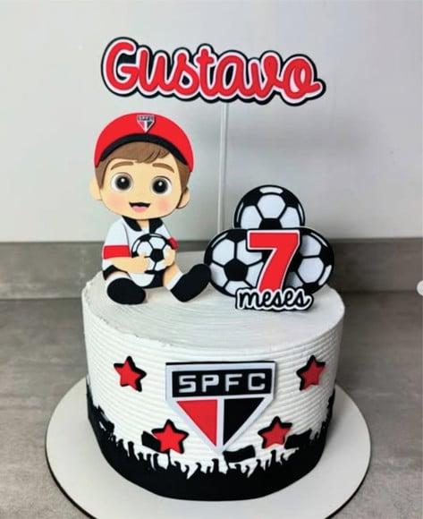Topo de Bolo Futebol São Paulo Mesversário