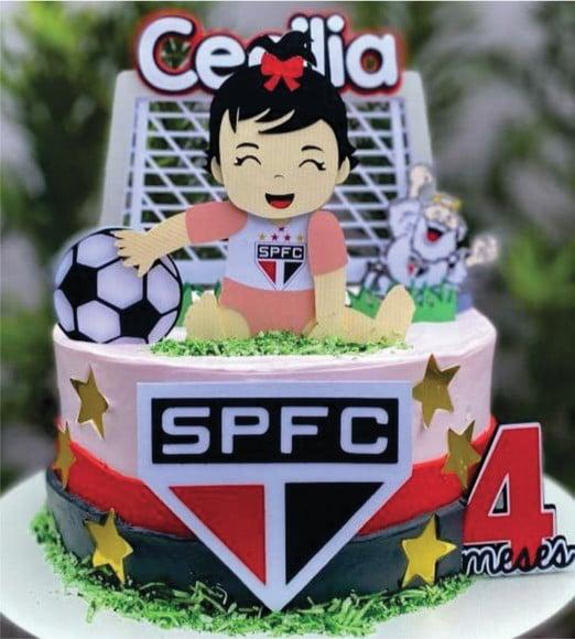 Topo de Bolo Futebol São Paulo Mesversário