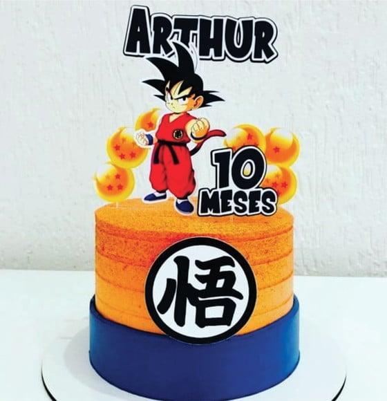 Topo de Bolo Goku Baby Dragon Ball