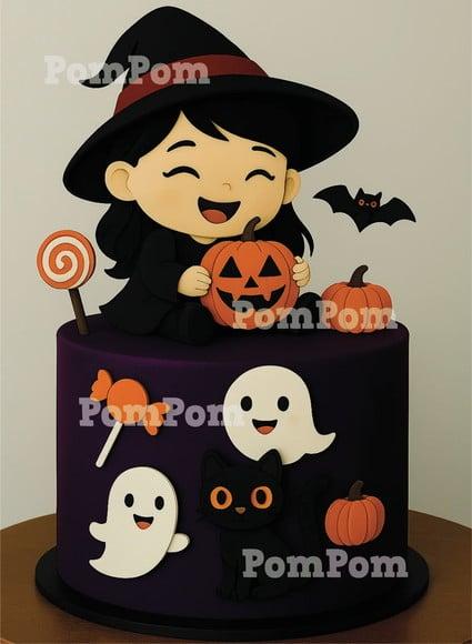 Topo de Bolo Halloween