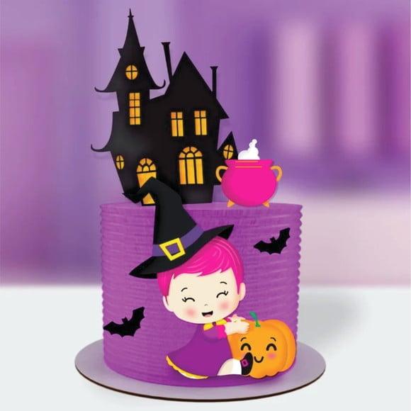 Topo de Bolo Halloween
