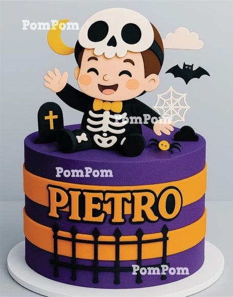 Topo de Bolo Halloween
