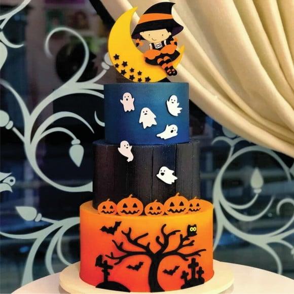 Topo de Bolo Halloween