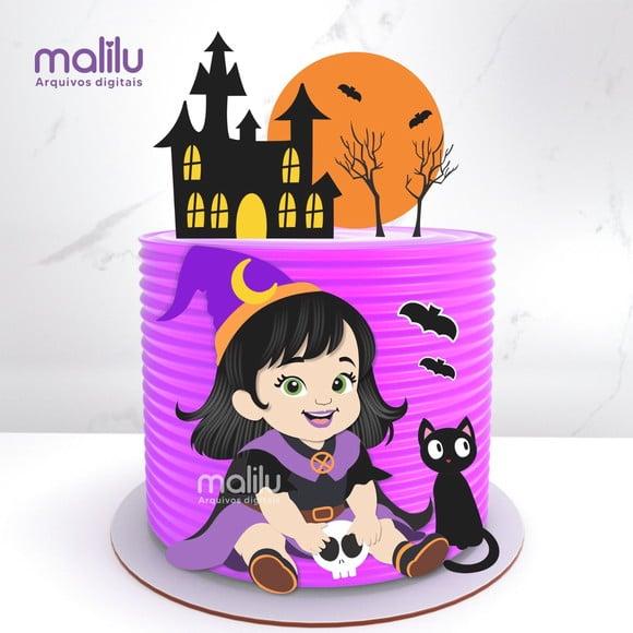 Topo de Bolo Halloween