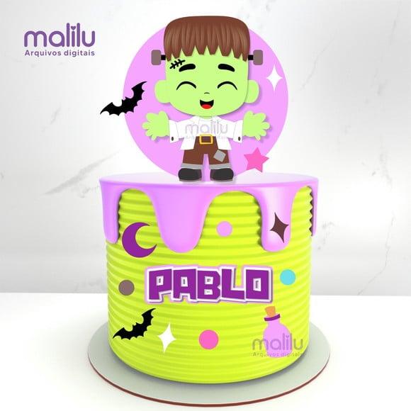 Topo de Bolo Halloween