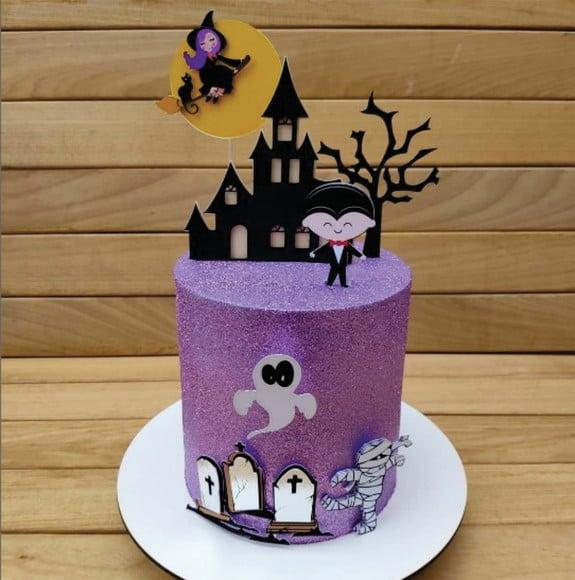 Topo de Bolo Halloween Arquivo de Corte