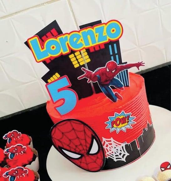 Topo de Bolo Homem Aranha