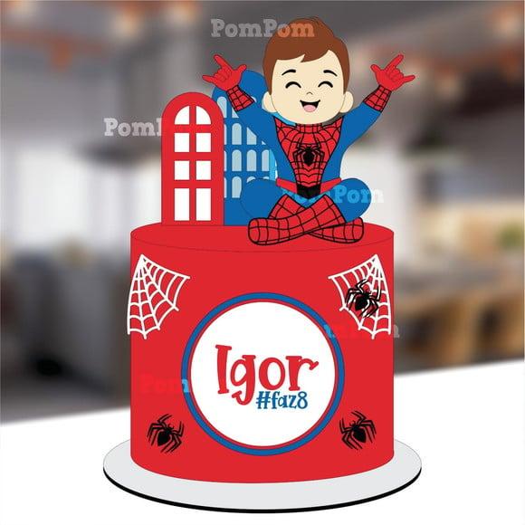 Topo de Bolo Homem Aranha