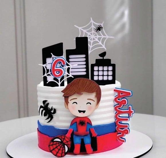Topo de Bolo Homem Aranha