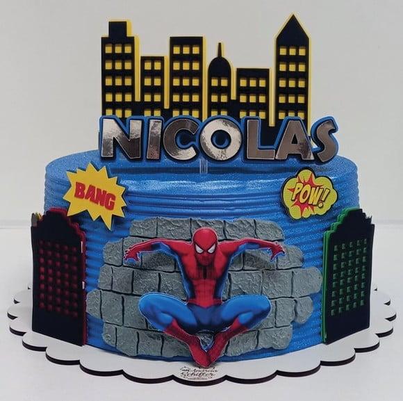 Topo de Bolo Homem Aranha