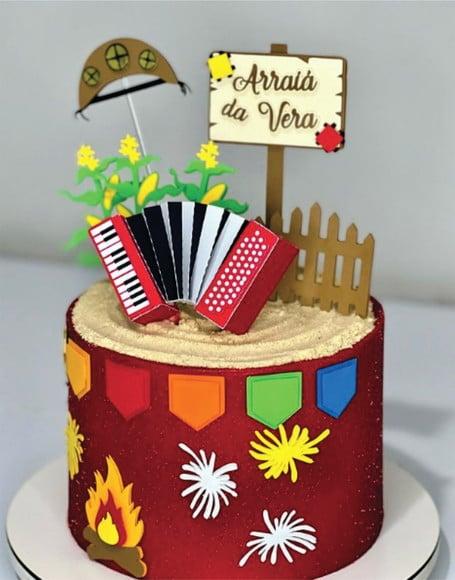 Topo de bolo junino festa junina arquivo de corte