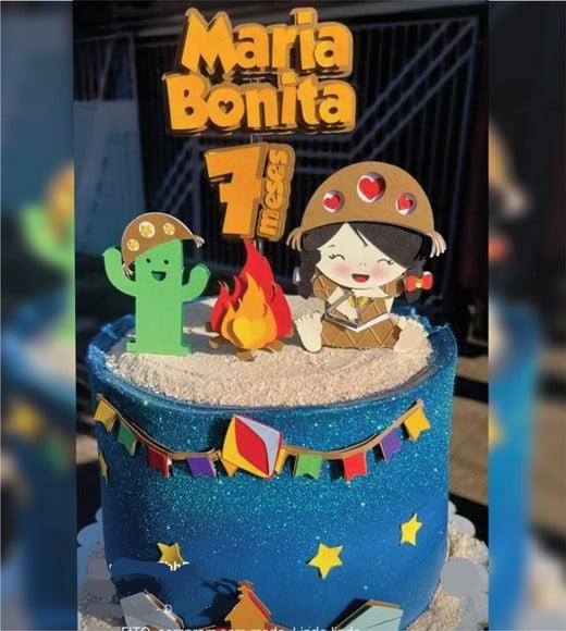 Topo de Bolo Junino Maria Bonita