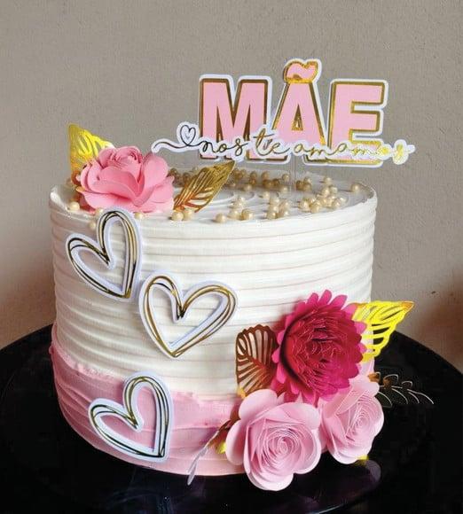 Topo de Bolo Mãe