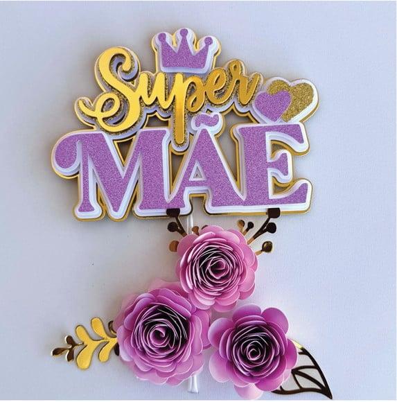 Topo de Bolo Mãe