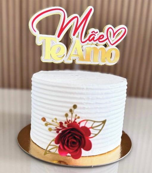 Topo de Bolo Mãe