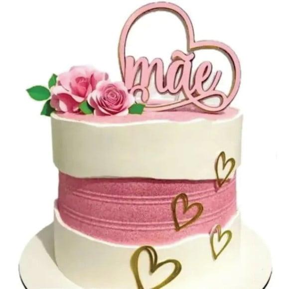 Topo de Bolo Mãe