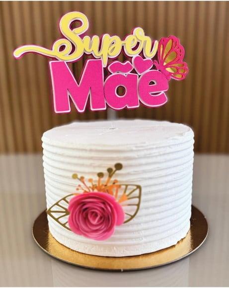 Topo de Bolo Mãe