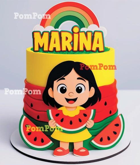 Topo de Bolo Magali