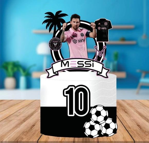 Topo de Bolo Messi Inter Miami