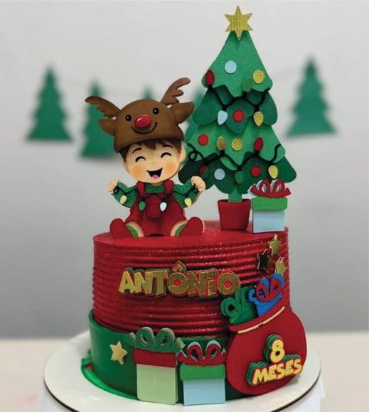 Topo de Bolo Meu Primeiro Natal