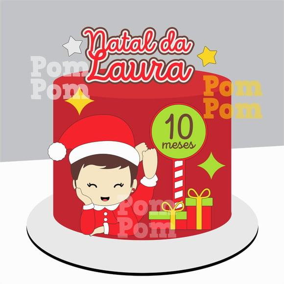 Topo de Bolo Meu Primeiro Natal