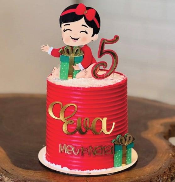 Topo de Bolo Meu Primeiro Natal