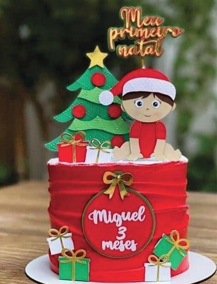 Topo de Bolo Meu Primeiro Natal