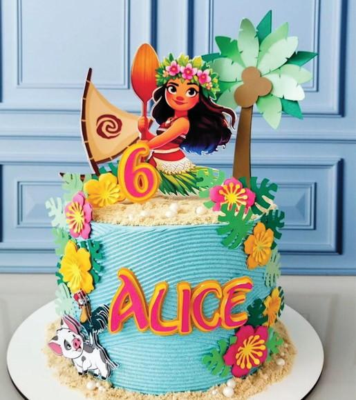 Topo de Bolo Moana