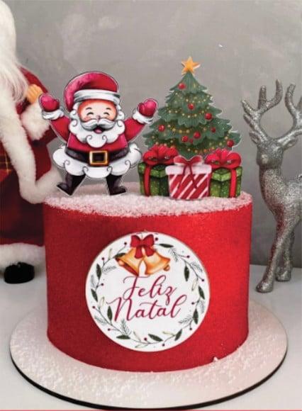 Topo de Bolo Natal