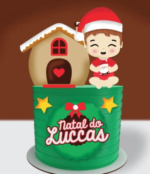 Topo de Bolo Natal