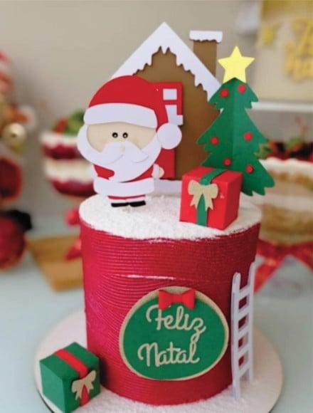 Topo de Bolo Natal