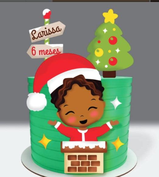 Topo de Bolo Natal