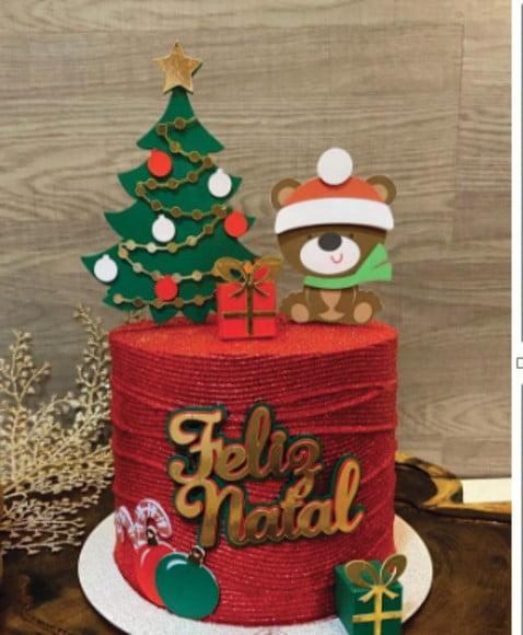 Topo de Bolo Natal