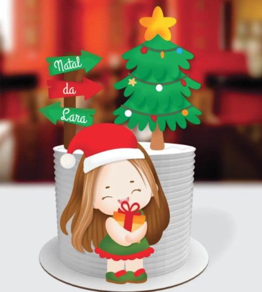 Topo de Bolo Natal
