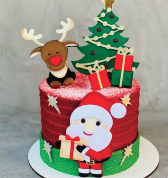Topo de Bolo Natal