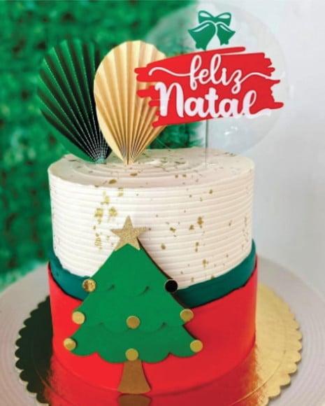 Topo de Bolo Natal