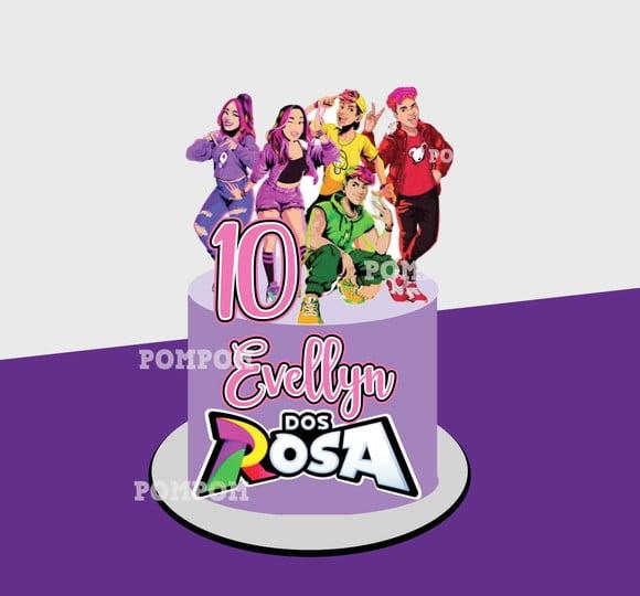 Topo de Bolo os Rosas