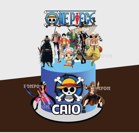 Topo de Bolo One Piece